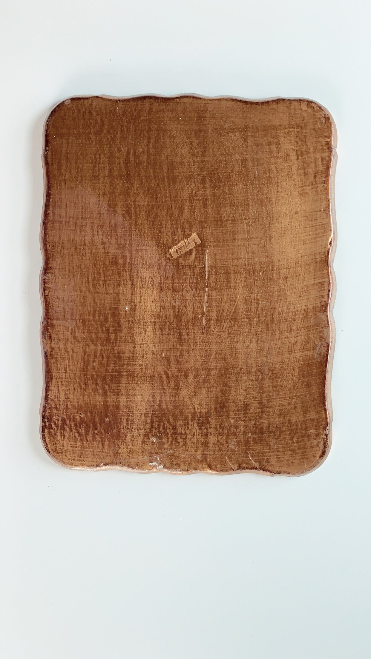 Vintage Florentine Tray in Brown and Gold