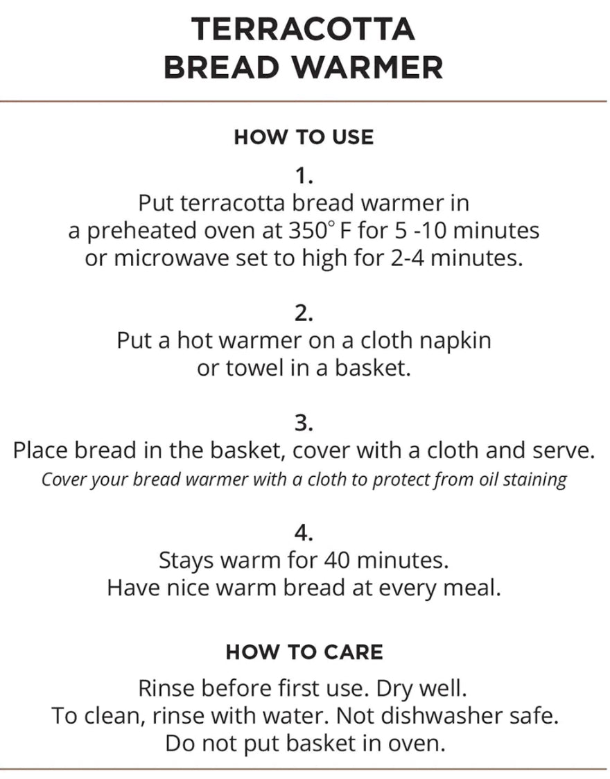 Handmade Bread Warmer & Wicker Basket - Flower